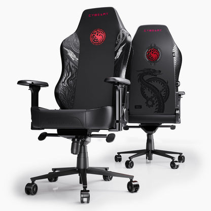 Gaming House Targaryen Chair – Premium Comfort, 4D Armrests, Dragon Design