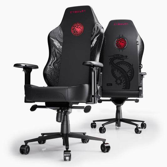 Gaming House Targaryen Chair – Premium Comfort, 4D Armrests, Dragon Design