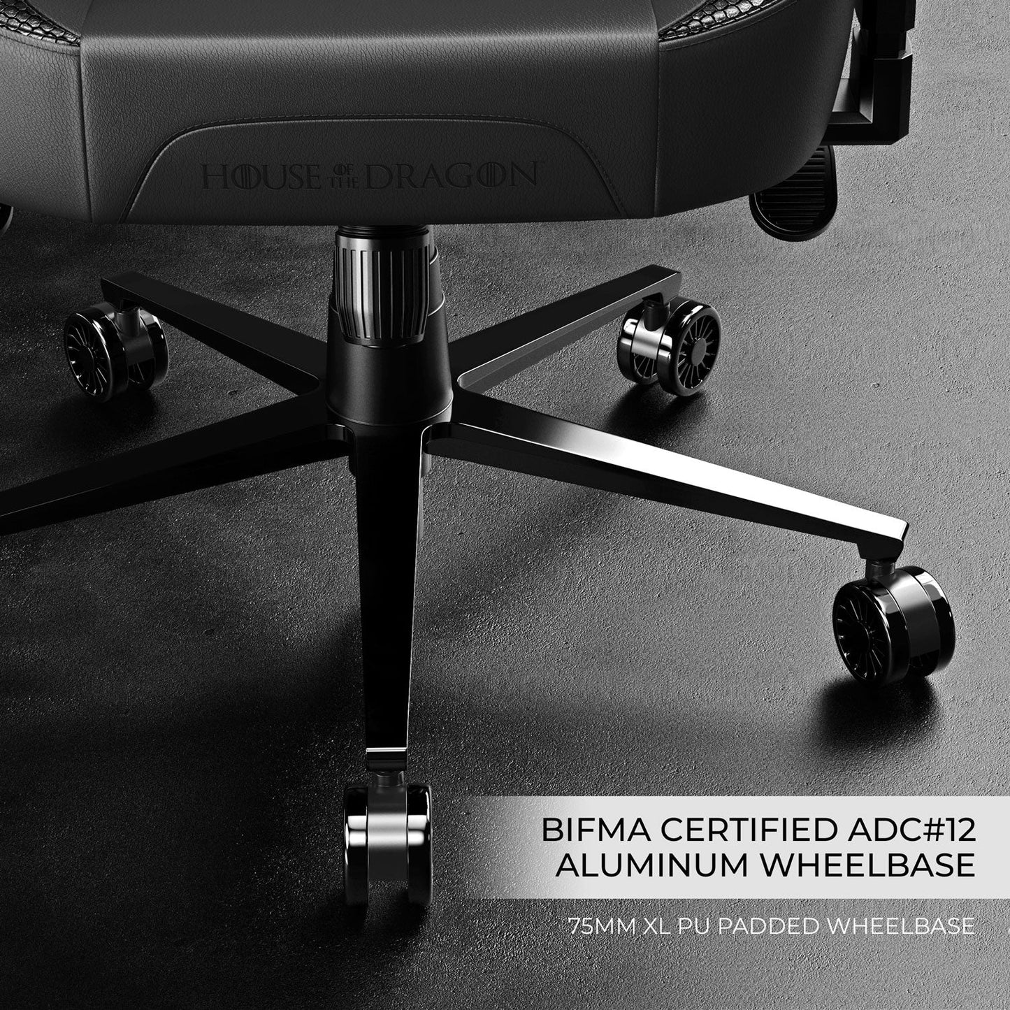 Gaming House Targaryen Chair – Premium Comfort, 4D Armrests, Dragon Design