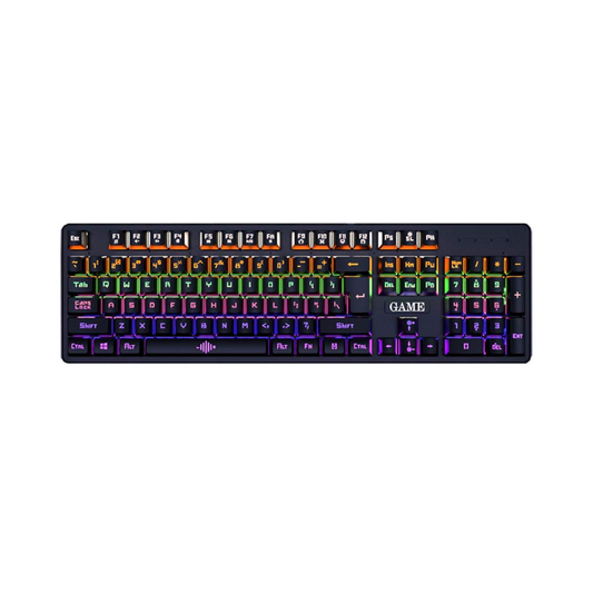 Mechanical Gaming Keyboard with Backlit RGB Lighting