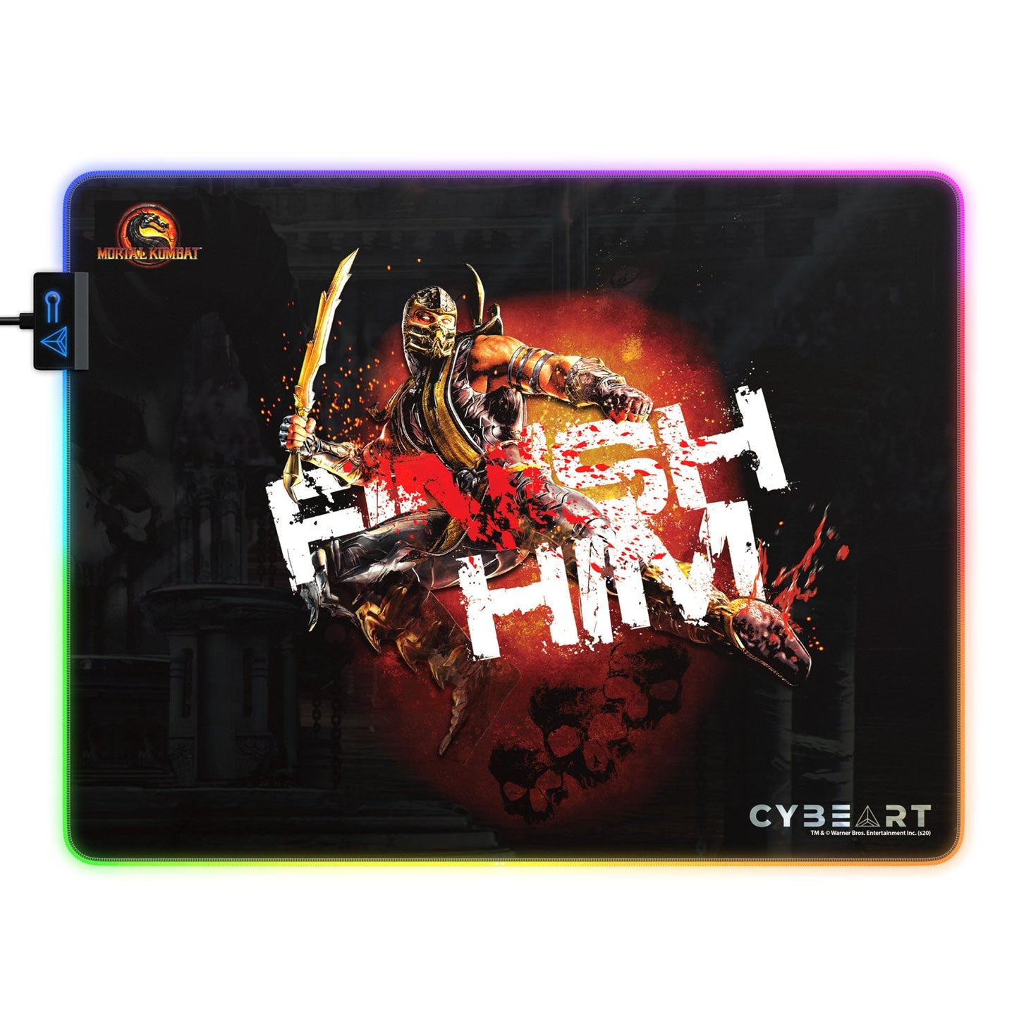Mortal Kombat FINISH HIM Gaming Mouse Pad