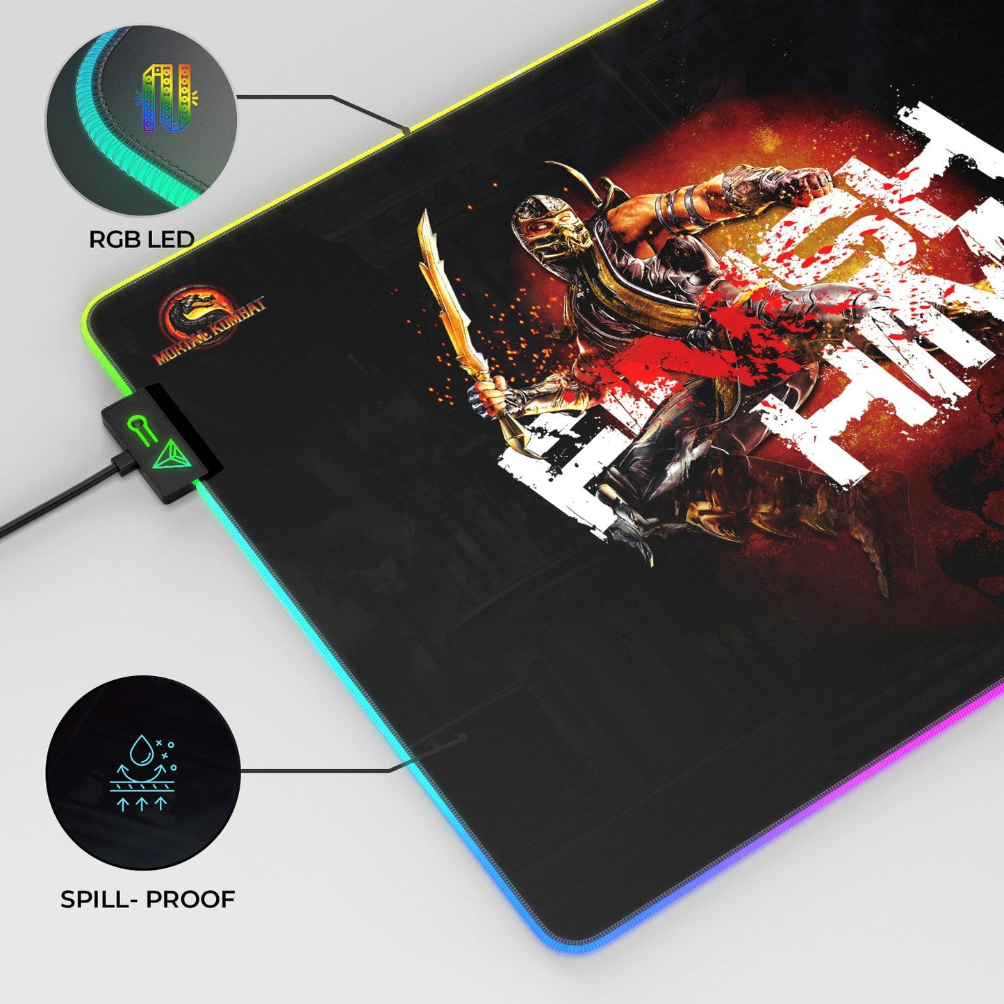 Mortal Kombat FINISH HIM Gaming Mouse Pad