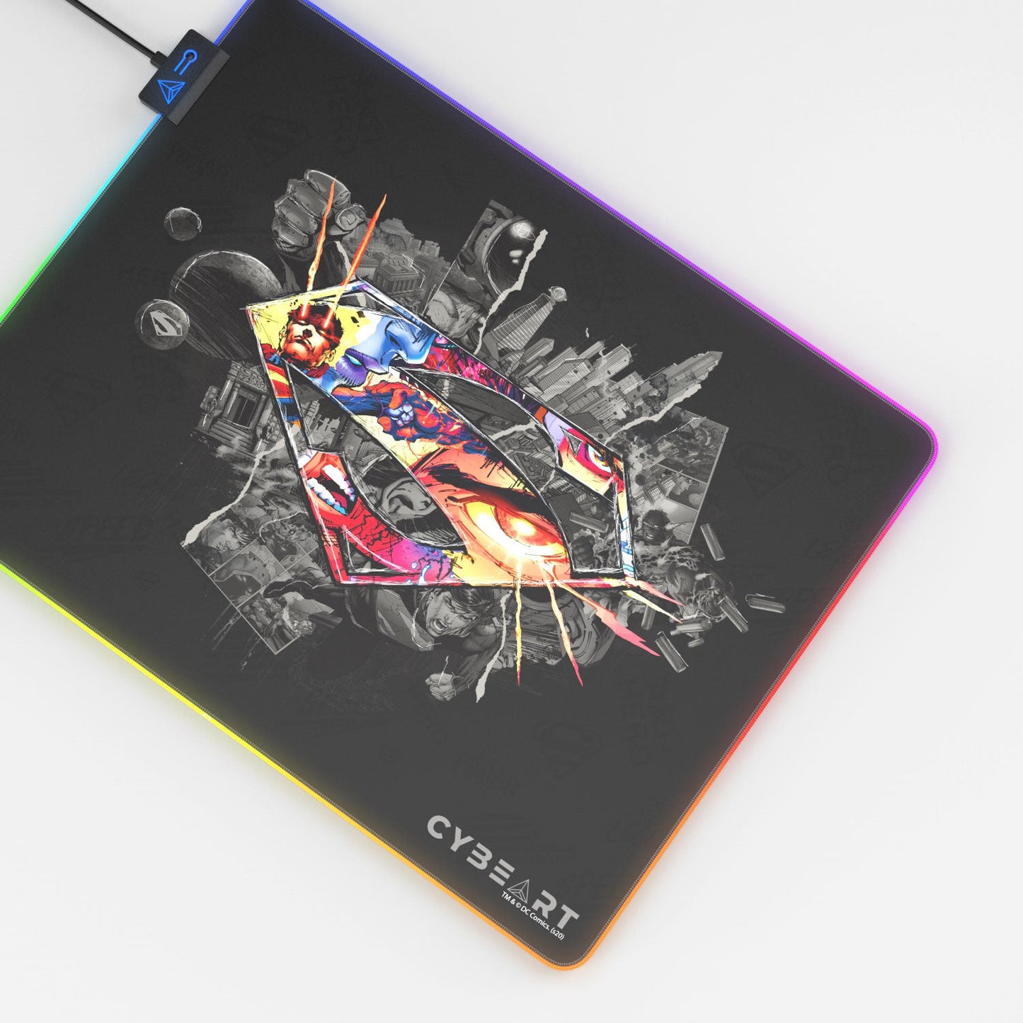 Superman Shield Emblem Gaming Mouse Pad