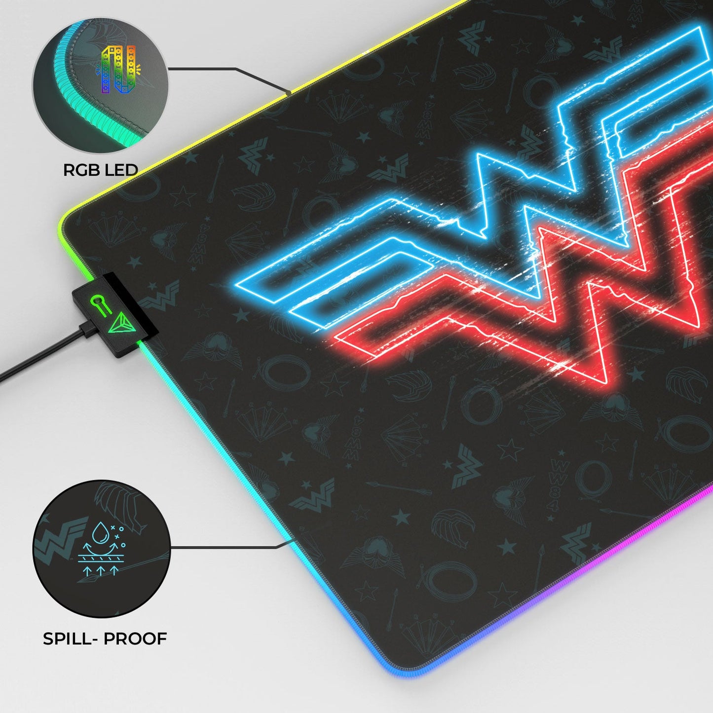 Wonder Woman - Electrified Gaming Mouse Pad