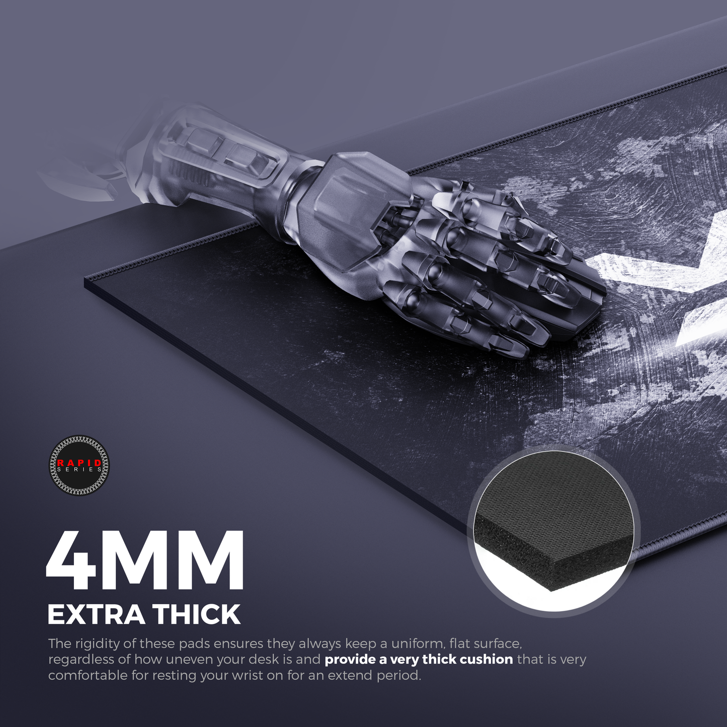 Signature Edition Gaming Mouse Pad – Optimal Glide &amp; Non-Slip Base