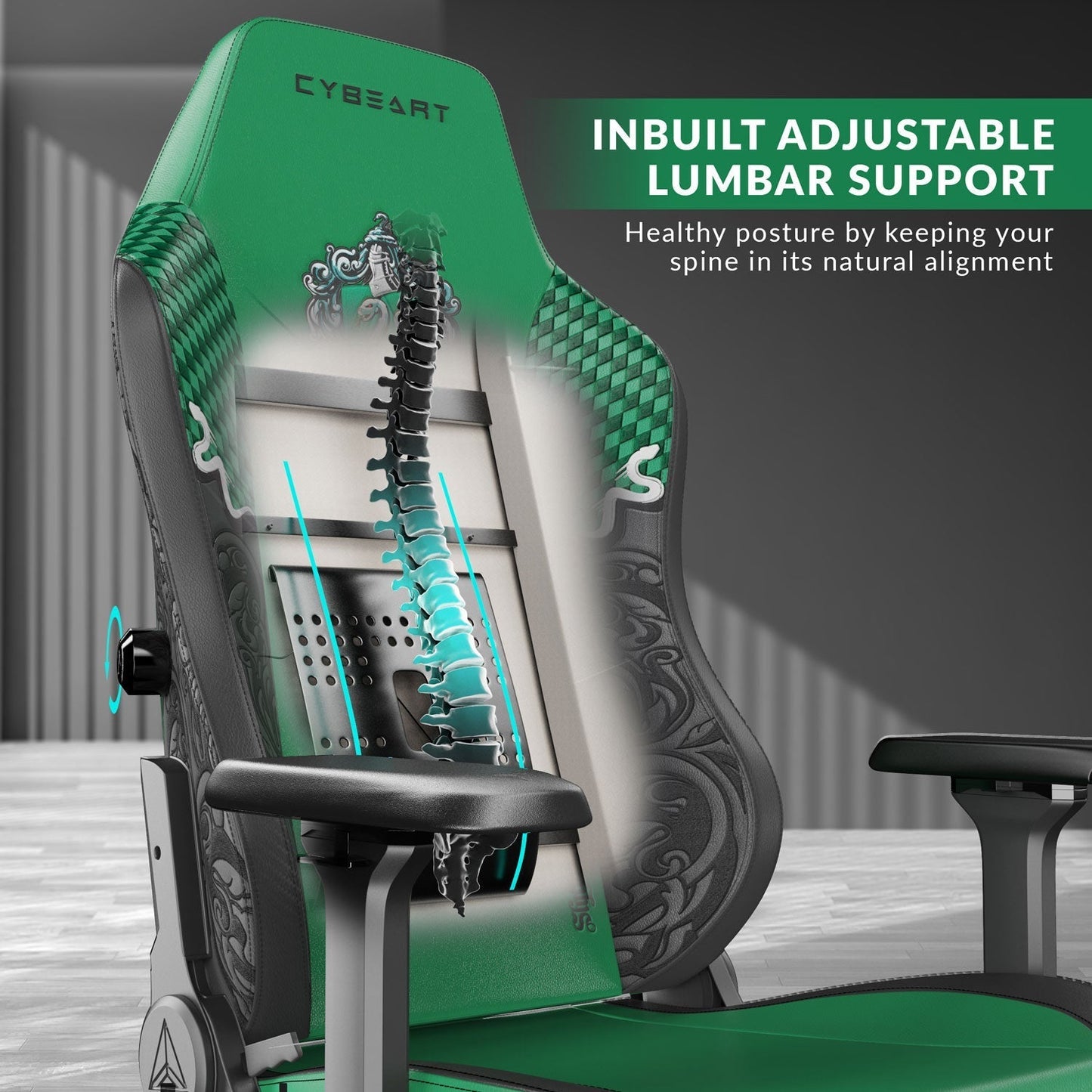 Slytherin Gaming Chair – Official CYBEART™ Edition