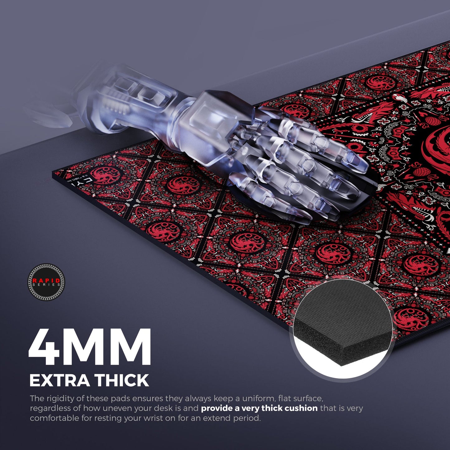 House Targaryen Gaming Mouse Pad