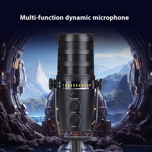 Microphone Gamer RGB USB – Streaming, Podcasts, Discord, Conférences (avec Filtre Anti-Pop)