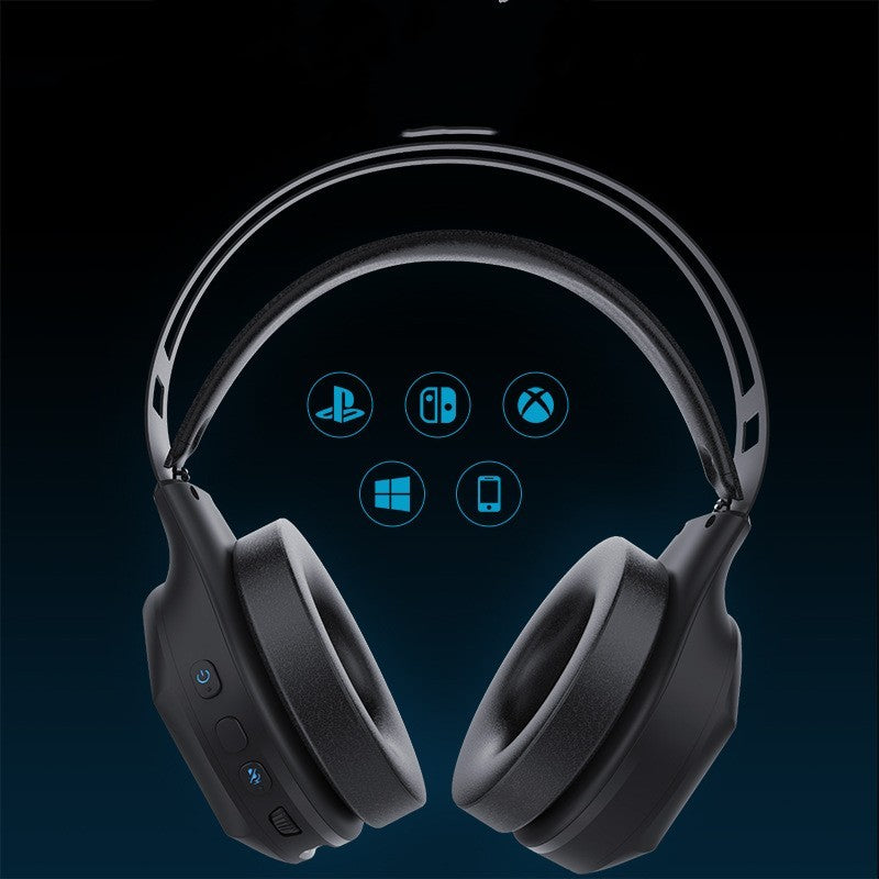 Casque Gamer Sans Fil – Bluetooth + USB 2.4G | Son Stéréo 3D + Micro HD
