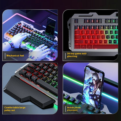 Clavier Gamer RGB – Molette Multimédia & Repose-poignet Intégré