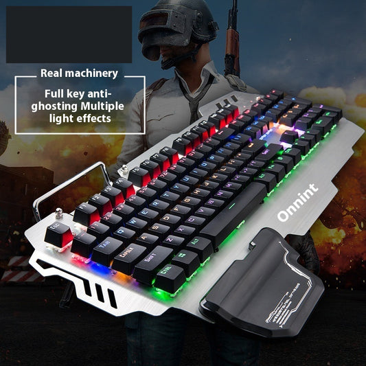 "Clavier Gamer Pro RGB – Frappe Mécanique & Repose-poignet Intégré"