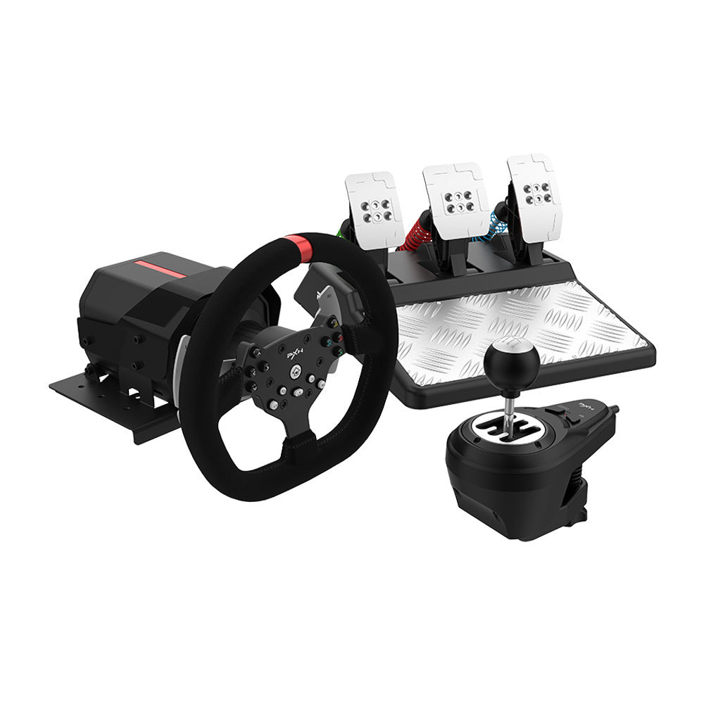 PXN V10 Racing Wheel – Force Feedback Racing Wheel | Compatible with PC, Xbox One &amp; PS4